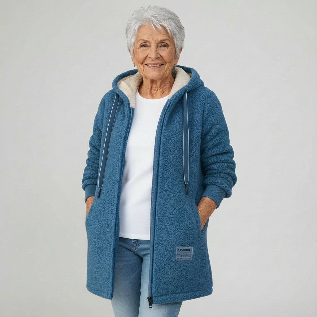 Nina hooded fleece jacket