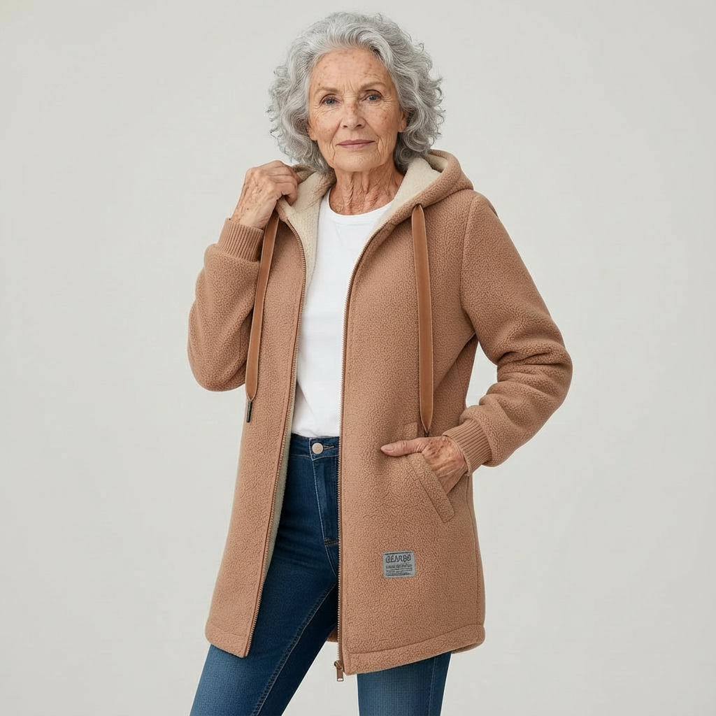 Nina hooded fleece jacket