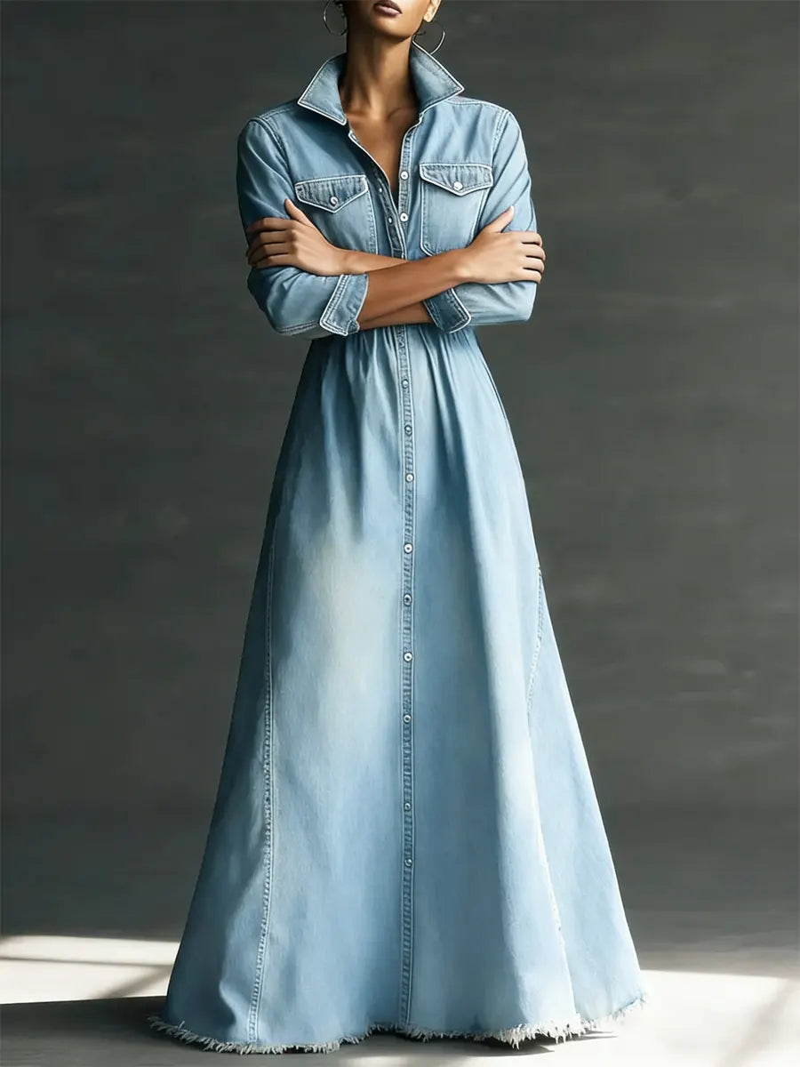 Beatrice denim shirt dress