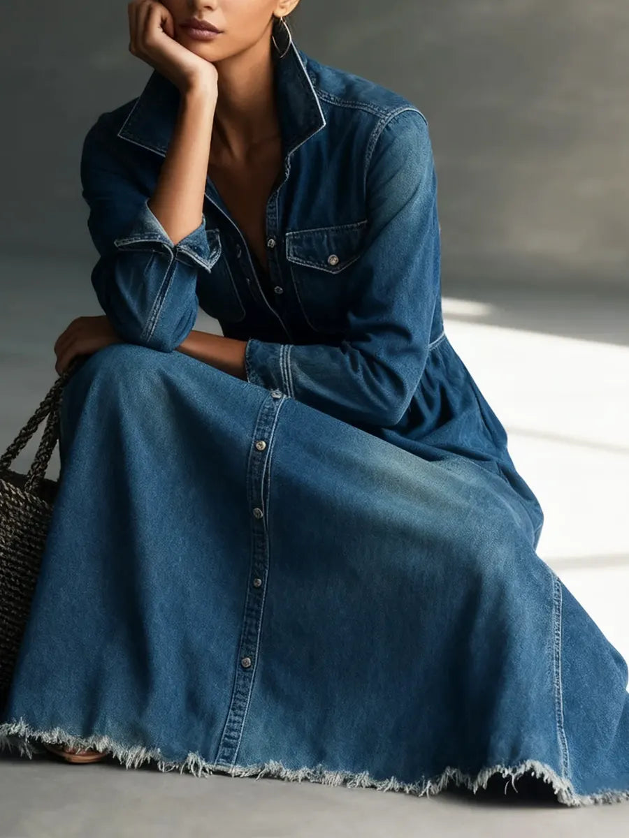 Beatrice denim shirt dress
