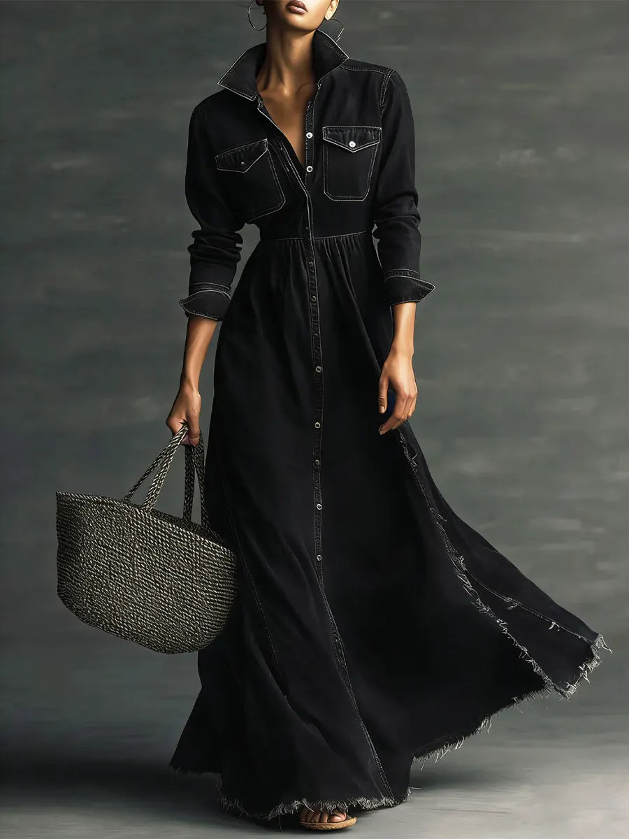 Beatrice denim shirt dress