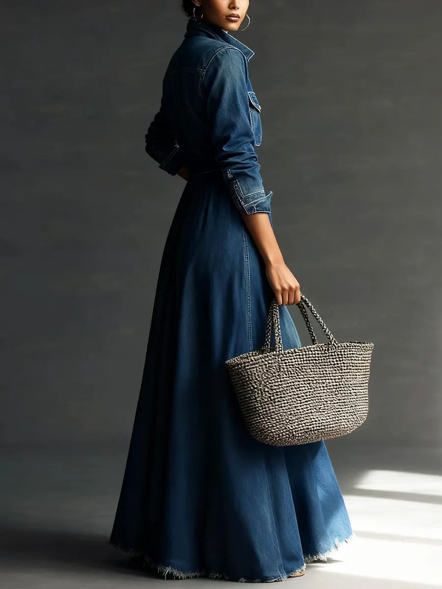 Beatrice denim shirt dress